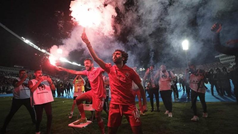 احتفال الأهلي بالنجمة