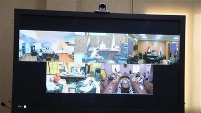 في اجتماع عبرالفيديو كونفرانس نائب محافظ الوادي الجديد تتابع سير امتحانات الثانوية