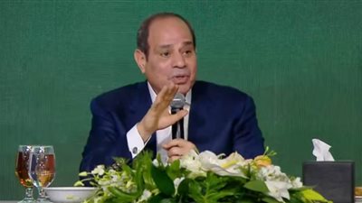 بالفيديو.. مشاهد من إفطار الرئيس السيسي مع أهالي البحيرة اليوم