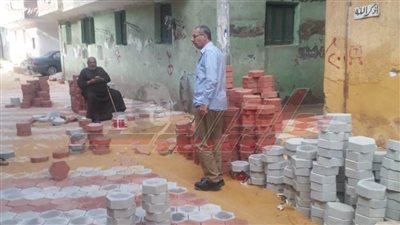 رصف بالإنترلوك وندوة توعوية عن الأضاحي وتنفيذ مشروعات الصرف بكفر الشيخ  