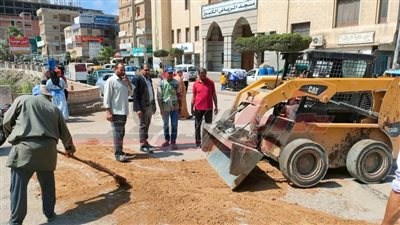 حملات نظافة ورفع كفاءة الإنارة بمدن وقرى محافظة كفر الشيخ