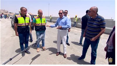 تفقد الرئيس السيسي أعمال تطوير الطرق والمحاور الجديدة يتصدر اهتمامات الصحف