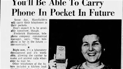 قبل عشرين عامًا من اختراعه.. مقال صحفي عام 1963 يتنبأ بالهاتف المحمول