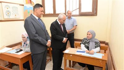 وزير التعليم ومحافظ الدقهلية يتفقدان امتحانات الثانوية العامة لذوي البصيرة
