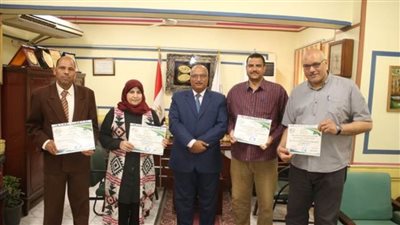 تكريم فريق تعليم بني سويف لمشاركته المتميزة في دوري المصالح الحكومية