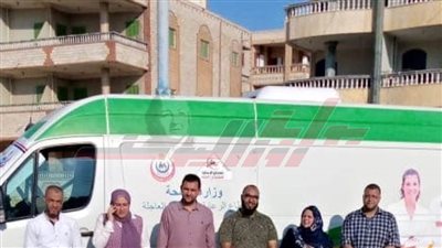 عيادة تأمين صحي مجانية بمصيف بلطيم لإجراء الكشف الطبي على المترددين وتوفير العلاج مجاناً