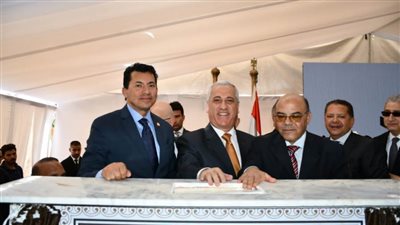 وزير الرياضة يضع حجر أساس نادي الأهرام SOLE بالتجمع الخامس
