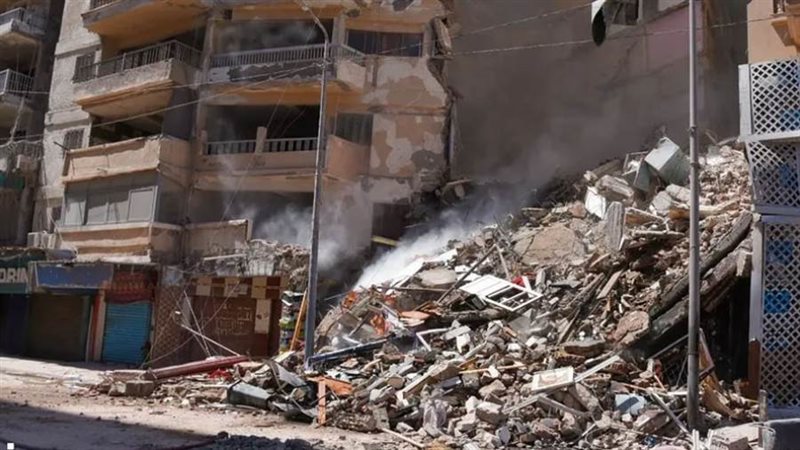 عقار اسكندرية المنهار