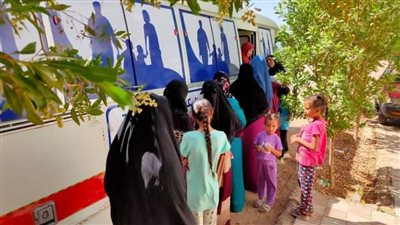 بالصور.. مبادرة الـ100يوم صحة تواصل خدماتها الطبية بالوادي الجديد