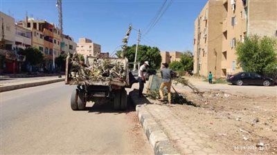 استمرار حملات النظافة وإزالة للمخلفات في رابع أيام العيد بمدن الوادي الجديد