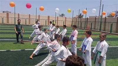 فرق الكاراتيه ضمن مبادرة العيد أحلى بمراكز شباب كفر الشيخ 