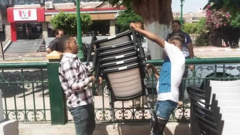 إزالة الإشغالات بكورنيش