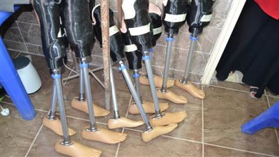 تسليم أجهزة تعويضية ضمن قافلة طبية بنادى متحدي الإعاقة بدمنهور 