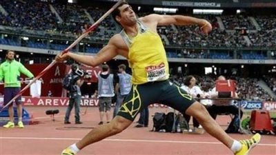 إيهاب عبدالرحمن يحقق ذهبية رمي الرمح بدورة الألعاب العربية 