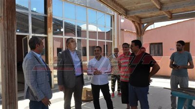 رئيس جامعة كفر الشيخ يتفقد المعسكر الدائم بمصيف بلطيم