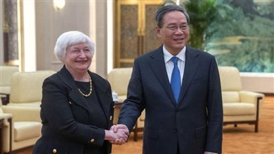 مباحثات بين وزيرة الخزانة الأمريكية ورئيس البنك المركزي الصيني