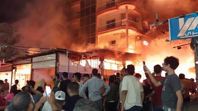 بالأسماء.. 17 مصابًا في حريق عقارين ومحل تجاري بمصيف جمصة