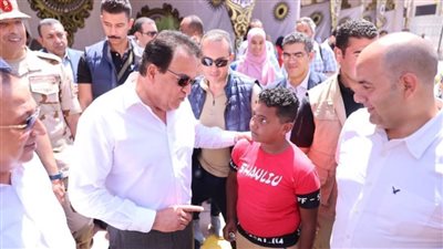 وزير الصحة يتفقد مقر حملة «100 يوم صحة» ببشاير الخير بالإسكندرية