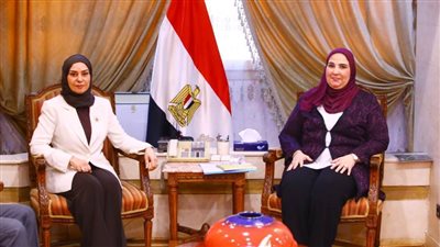  وزيرة التضامن الاجتماعي تستقبل سفيرة البحرين في القاهرة