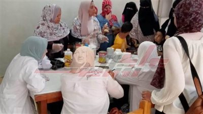 شباب أبوعليوة الغربية يستضيف القافلة الطبية البيطرية