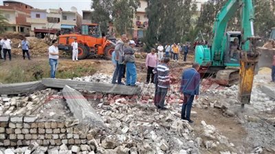 إزالة 59 حالة تعدٍ على مساحة 107 آلاف و126 مترا بكفر الشيخ