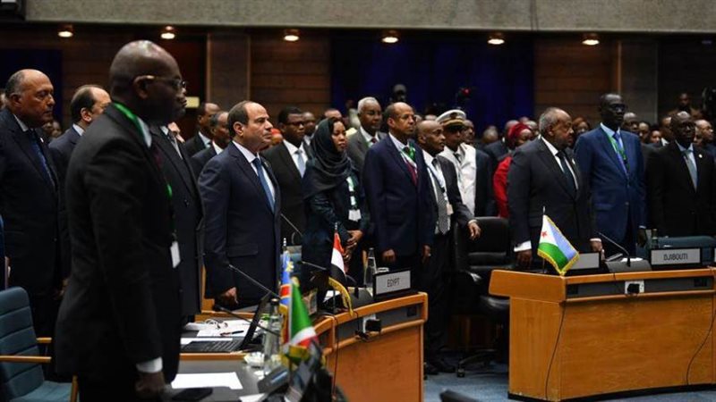 جانب من مشاركة الرئيس