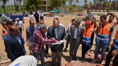 محافظ أسيوط يتفقد الأعمال النهائية لتطوير مسار رحلة العائلة المقدسة بمدخل وطريق دير درنكة