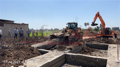 كفر الشيخ تزيل التعديات على الأراضي الزراعية 