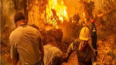 اليونان تعلن حالة الطوارئ في ثلاث مناطق في جزيرة رودس جراء اشتعال حرائق الغابات