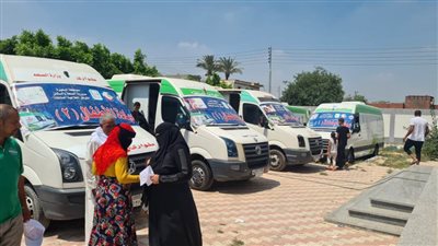 الكشف على 1451 مواطنًا في قافلة طبية مجانية بقرية صيدناوي بالبحيرة
