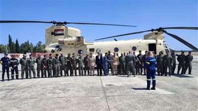 بتوجيهات من الرئيس السيسي.. القوات المسلحة تشارك في إخماد حرائق الغابات باليونان