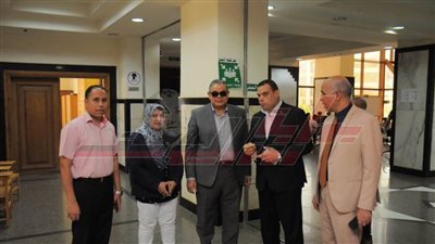 رئيس جامعة كفر الشيخ يتفقد اختبارات القدرات بكليتي التربية الرياضية والتربية النوعية