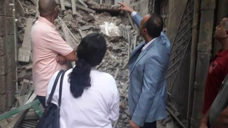 انهيار جزئي لعقار