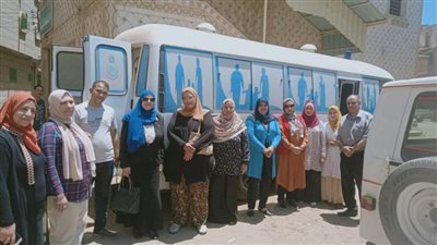 الكشف على 1128 سيدة ضمن قافلة سكانية بالدقهلية 