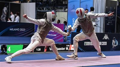 حمزة وطلبة يحققان المركزين السادس والثالث عشر ببطولة العالم للسلاح