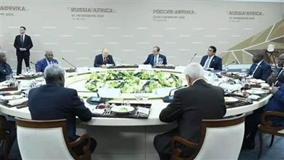 الرئيس السيسي يشارك في غداء عمل مع نظيره الروسى ورؤساء الدول والحكومات الأفارقة