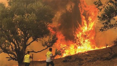 اليونان تفرض حظرًا حول قاعدة جوية عسكرية بسبب حرائق الغابات