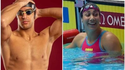 فريدة عثمان تتأهل لنصف نهائي 50 متر حرة وياسين حسام في 50 متر ظهر ببطولة العالم للسباحة