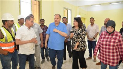 محافظ أسيوط يتفقد أعمال تنفيذ المجمع الصناعي الحرفي بقرية الشامية بمركز ساحل سليم