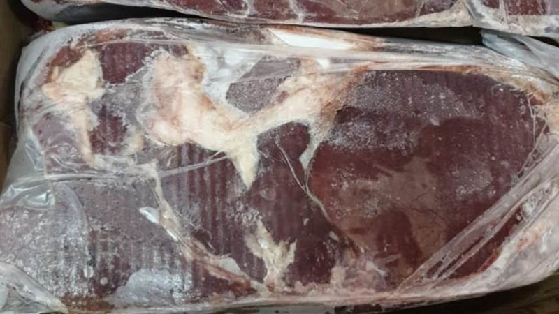 ضبط 5 طن كبدة غير