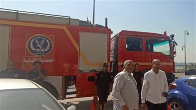 سكرتير بني سويف يتابع أعمال السيطرة وإطفاء حريق محدود بأحد البنوك بطريق الكورنيش
