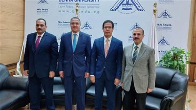 بحث سبل التعاون بين جامعتي بنها الحكومية والأهلية