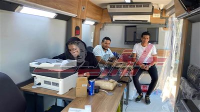 سيارة متنقلة لتقديم خدمات الشهر العقاري بمصيف بلطيم على فترتين يوميًا