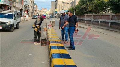 تطوير الميادين وتجميل الشوارع بكفر الشيخ