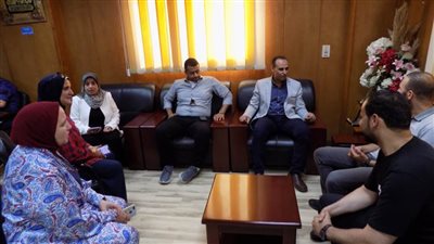 وكيل وزارة الصحة بالبحيرة يستقبل فريق عمل المبادرات الرئاسية