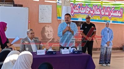 فريق طالبات جامعة كفر الشيخ يشارك في المعسكر الدائم للجامعة بمصيف بلطيم