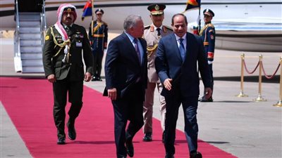 عاجل| الرئيس السيسي يستقبل عاهل الأردن بمطار العلمين الدولي × صور