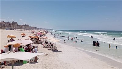 استقرار الأمواج بشواطئ الإسكندرية اليوم