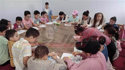 أطفال كفر الشيخ يعبرون عن العمل الإنساني ورأفة الإنسان بالطيور والحيوان