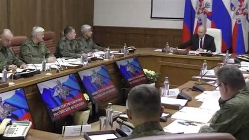 بوتين يرأس الإجتماع